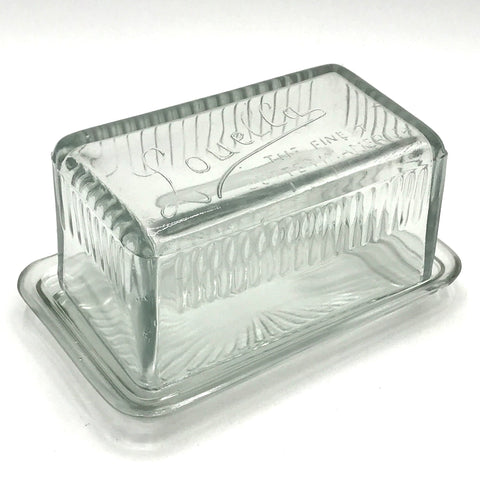 Square Glass Butter Dish - Bagel&Griff
