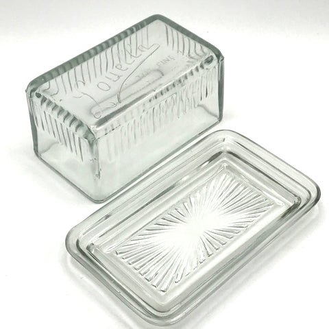Square Glass Butter Dish - Bagel&Griff