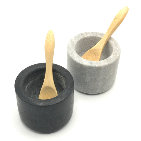 Black & Grey Salt and Pepper Pots - Bagel&Griff