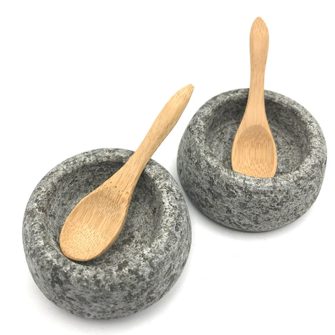 Raw Granite Salt & Pepper Pots - Bagel&Griff