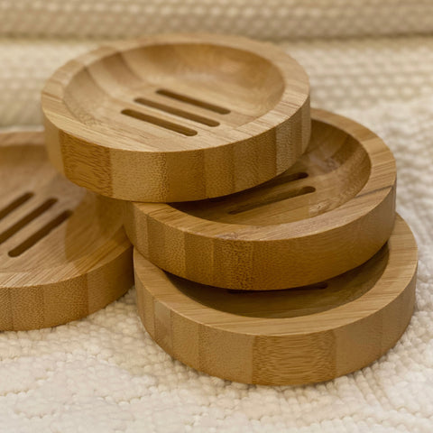 Round Bamboo Soap Dish - Bagel&Griff