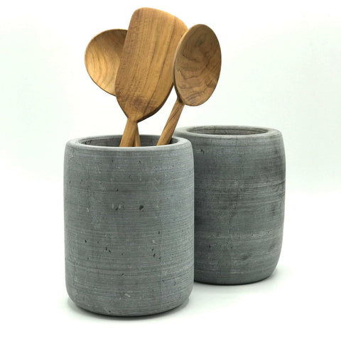 Raw Marble Utensil Holder - Bagel&Griff