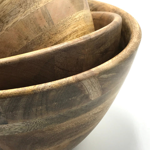 Mango Wood Salad Bowls - Bagel&Griff