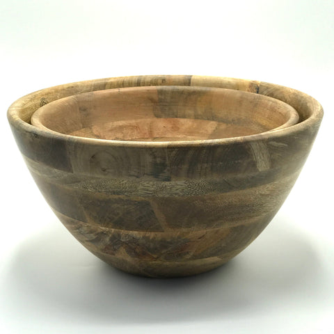 Mango Wood Salad Bowls - Bagel&Griff