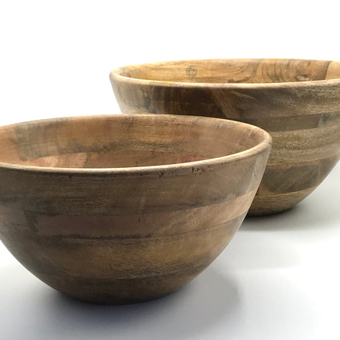 Mango Wood Salad Bowls - Bagel&Griff