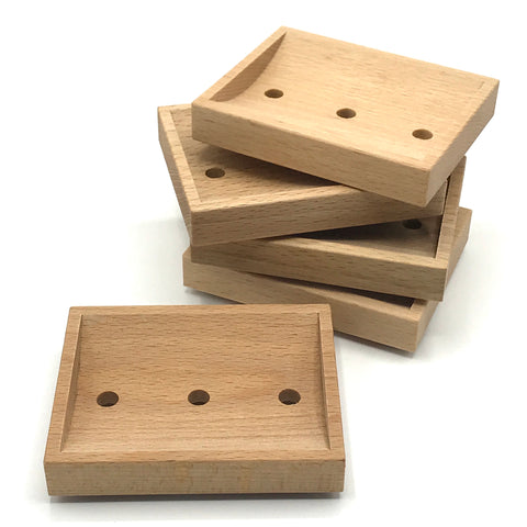 Oiled Beechwood Soap Dish - Bagel&Griff