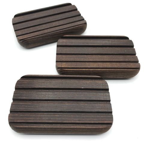 Dark Stain Beechwood Soap Dishes - Bagel&Griff