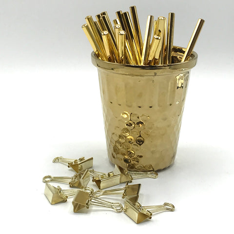 Gold Binder Clips - Bagel&Griff