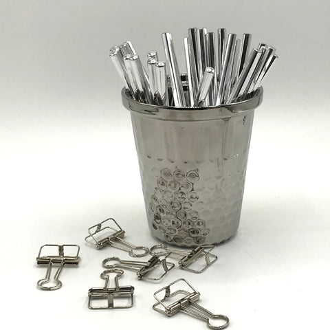 Silver Binder Clips - Bagel&Griff