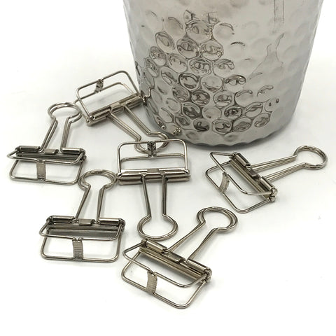 Silver Binder Clips - Bagel&Griff