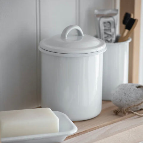 Enamel Storage Jar - Bagel&Griff