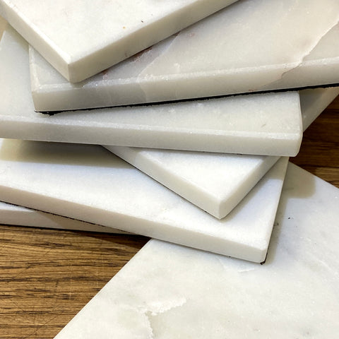 White Marble Coasters - Bagel&Griff