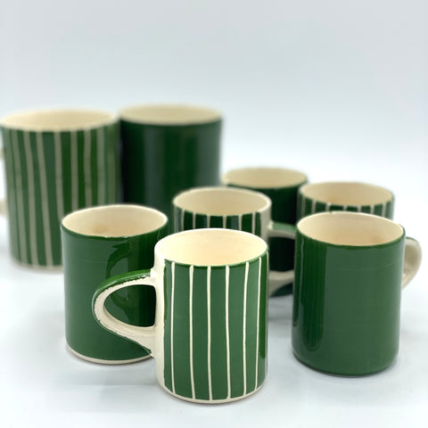Green Demi & Espresso Mugs - Bagel&Griff