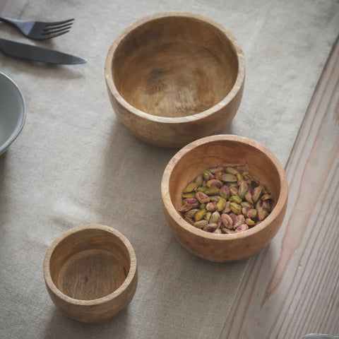 Small Mango Wood Bowls - Bagel&Griff