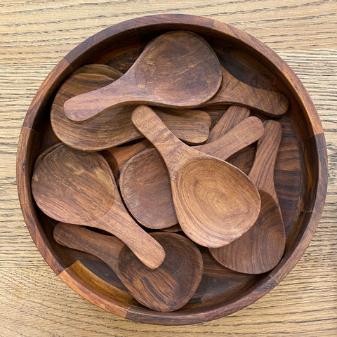 Short Dark Wood Spoon - Bagel&Griff