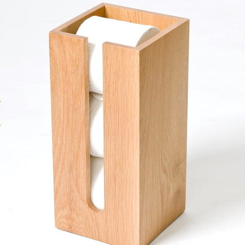 Oak Loo Roll Holder - Bagel&Griff