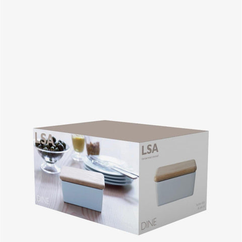 White Ceramic Butter Dish - Bagel&Griff