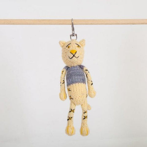 Hand-crocheted knitted animal keyring by Gogo Olive