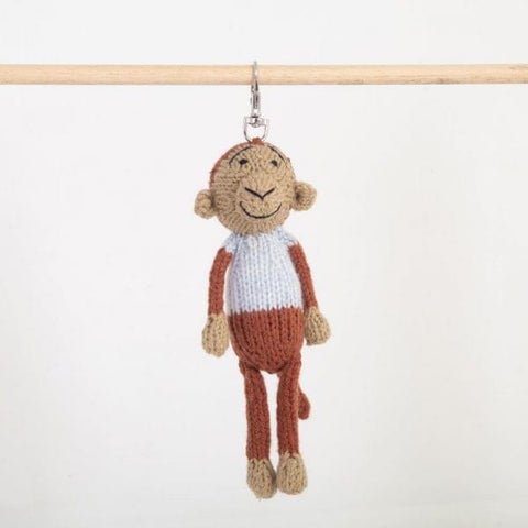 Hand-crocheted knitted animal keyring by Gogo Olive