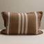 Tan and Ecru Stripe Cushion
