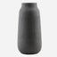 Large Black Groove Vase