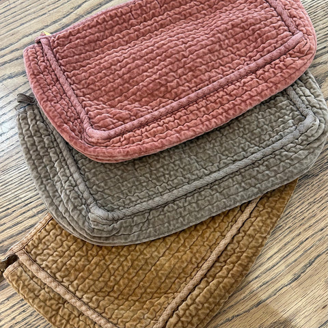 Quilted Zip Bag.