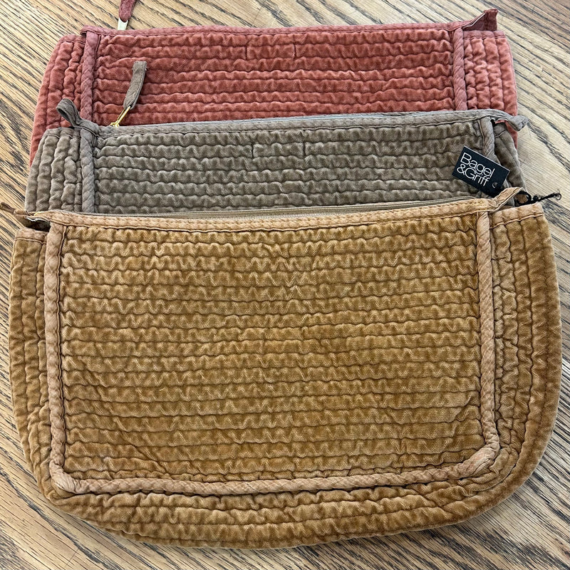 Quilted Zip Bag.