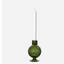Green candlestick holder