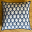 Blue Paisley Printed Cushion