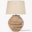 Carved Mango Wood Table Lamp