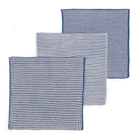 Textured Dish Cloths: Navy