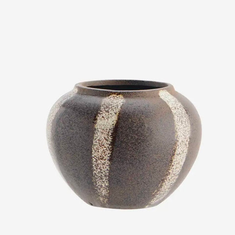 Brown Stripe Vase