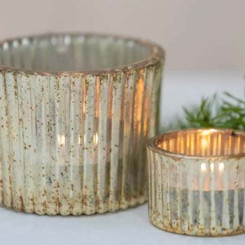 Antique Silver Candle Holder