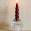 Clear Glass Candleholder Duo