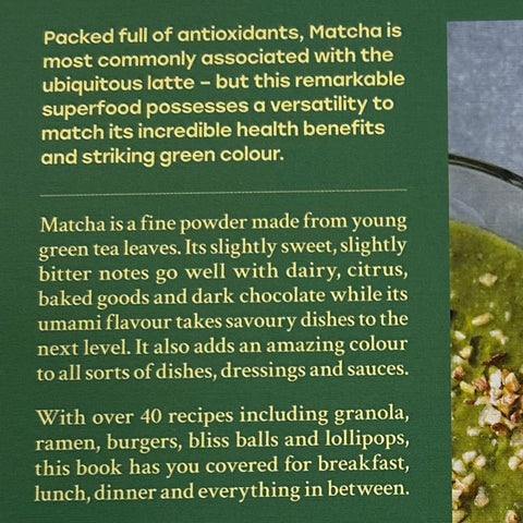 Macha. A Cookbook