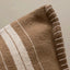 Tan and Ecru Stripe Cushion