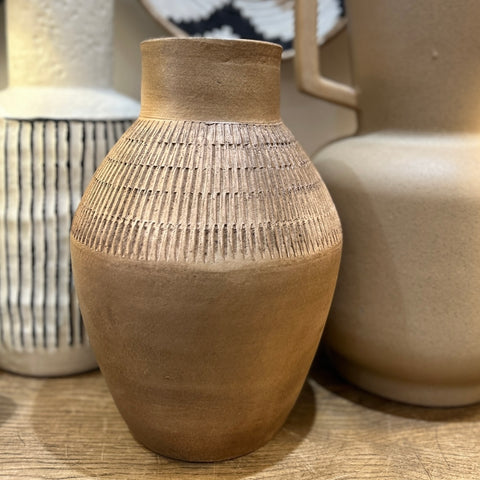 Caramel Terracotta Vase