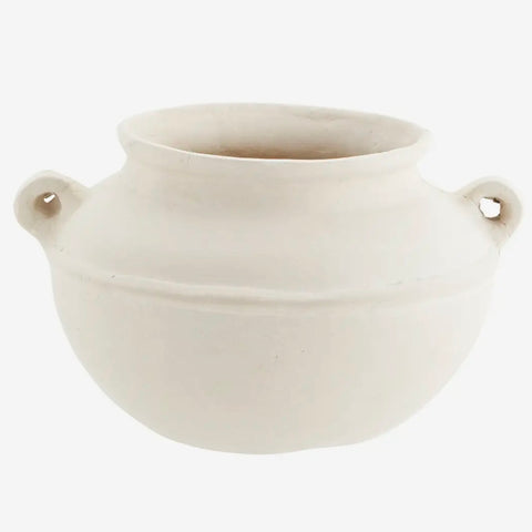 Paper Mache Pot with Handles