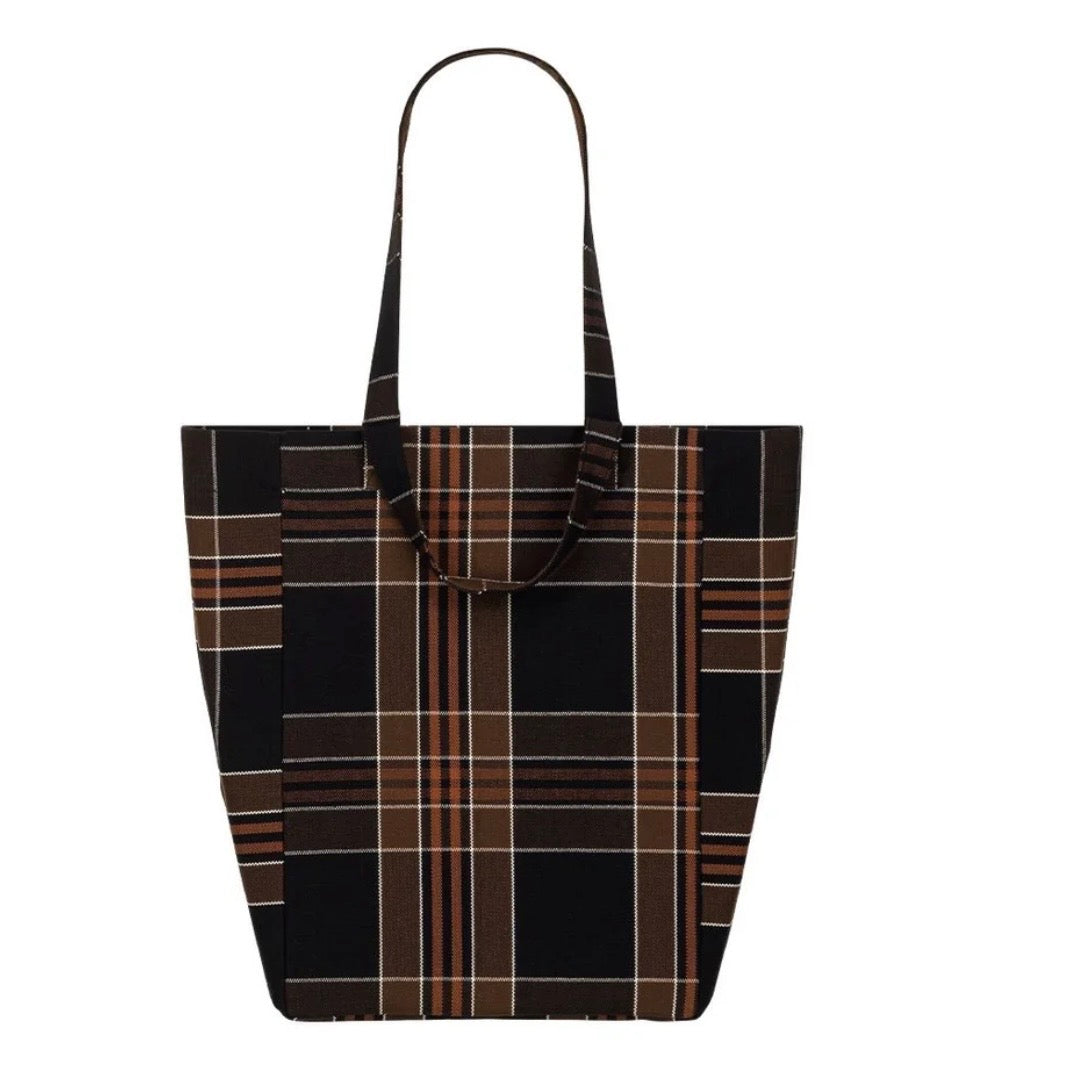 Black Tartan Tote bag
