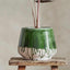 Green Stoneware Pot