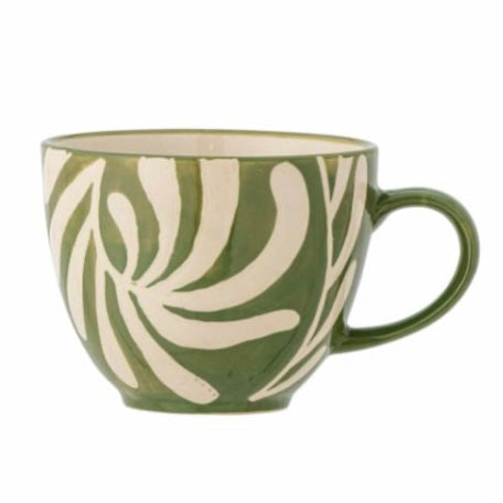 Green Stoneware Mug