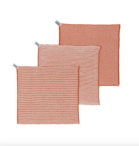 Textured Dish Cloths: Orange
