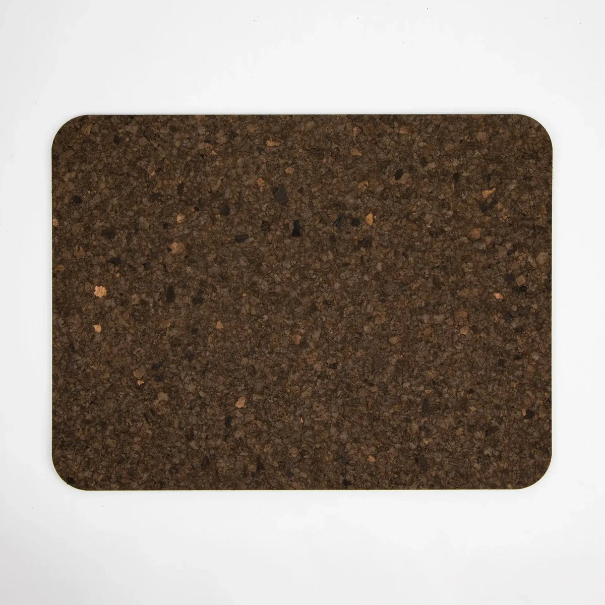 Smoked Rectangle Cork Placemat and Coasters.