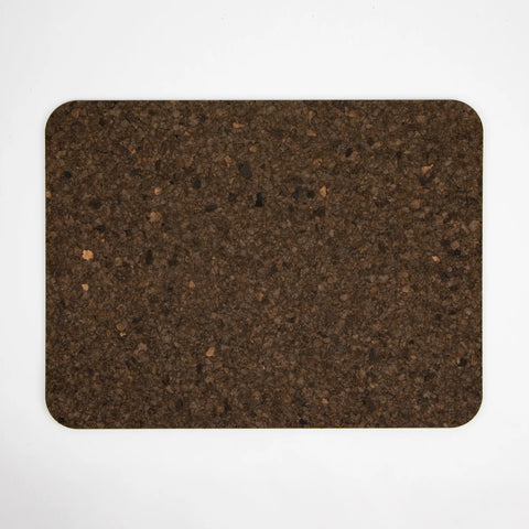 Smoked Rectangle Cork Placemat and Coasters