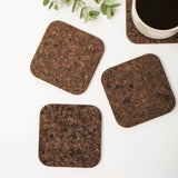 Smoked Rectangle Cork Placemat and Coasters.