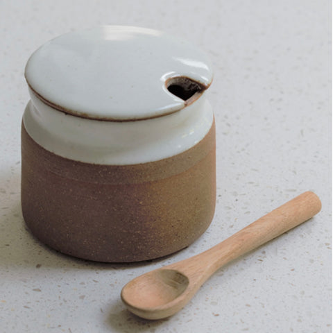 Stoneware Sugar Bowl & Spoon - Bagel&Griff