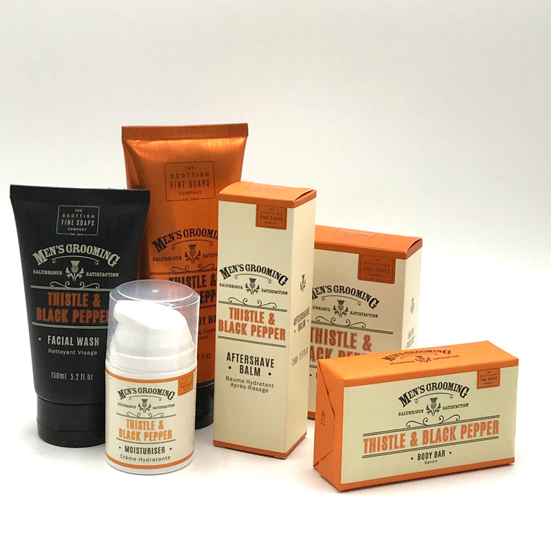 Men's Grooming Thistle & Black Pepper Aftershave Balm - Bagel&Griff