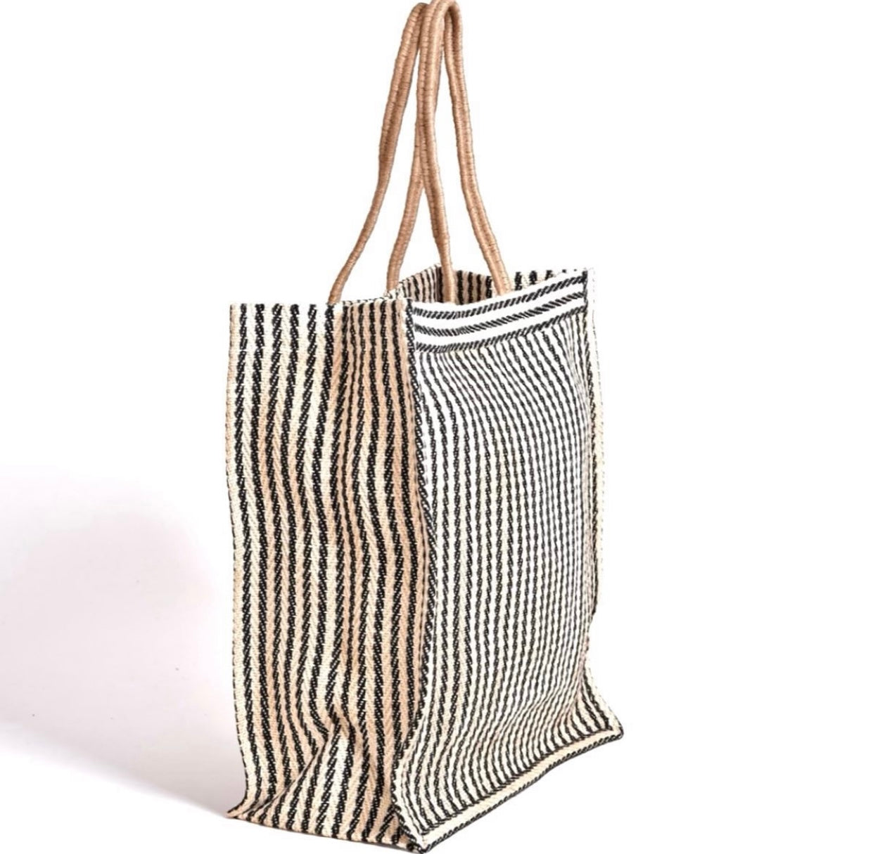 Striped Tote Bag - Bagel&Griff