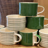 Green Portuguese Ceramic Mugs - Bagel&Griff
