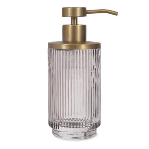 Ribbed Glass Soap Dispenser - Bagel&Griff